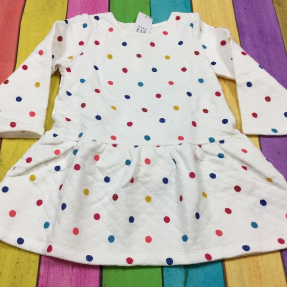 GAP Other - Baby Gap Girls 18-24 Months Polka Dot Quilted Dress & Bloomers